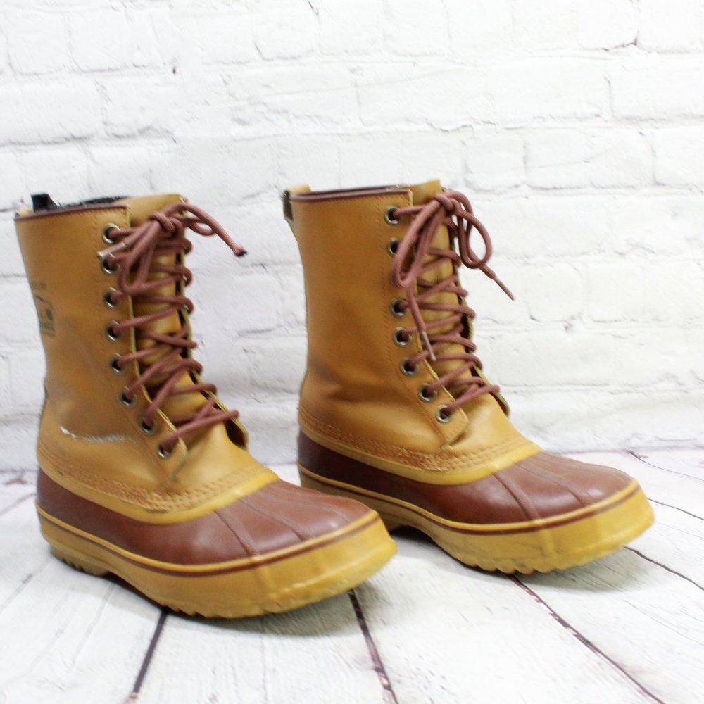Sorel Men's 1964 Premium T Boot Brown Leather Insulated Waterproof Size US 8 - Picture 3 of 10